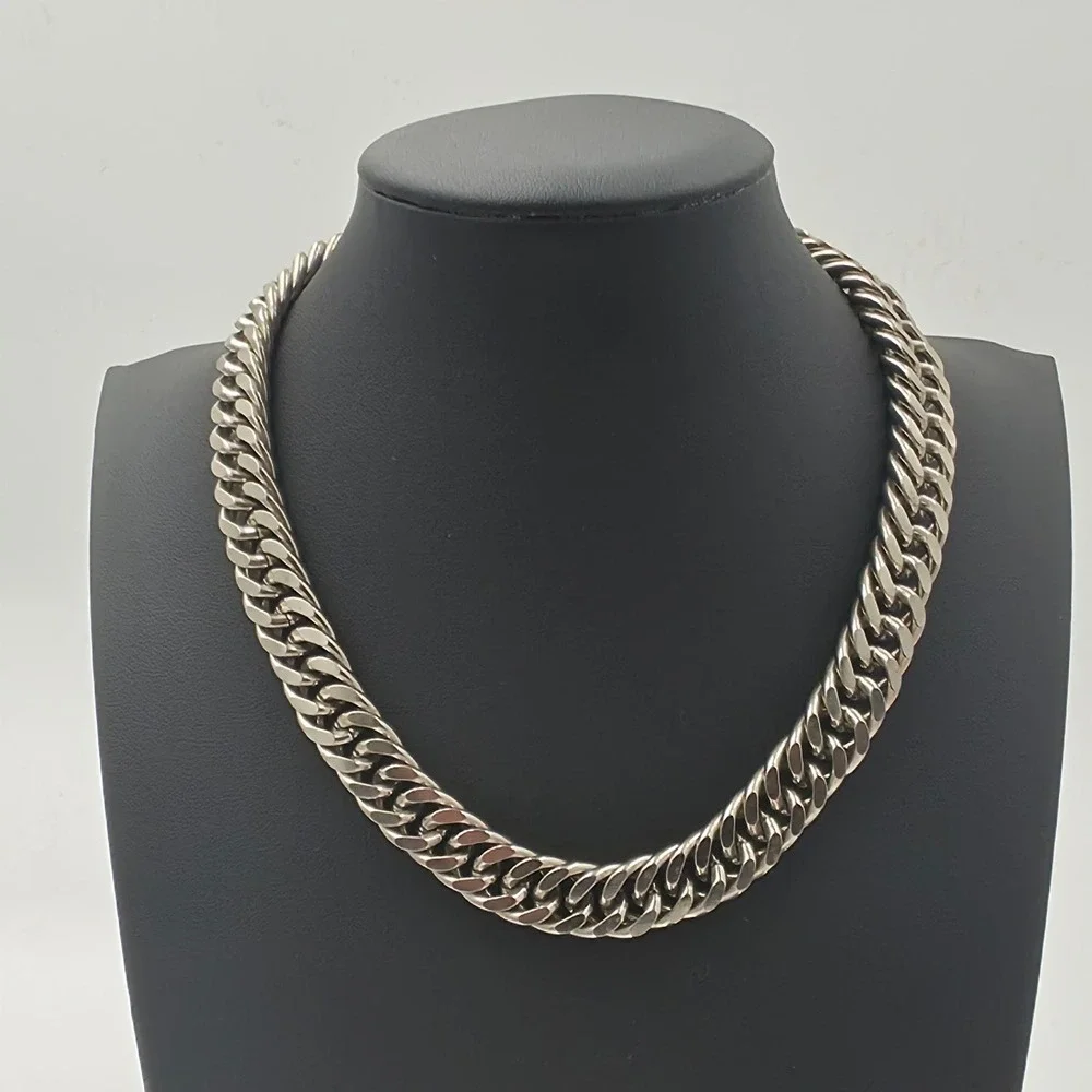 Coro Curb Link Chain Necklace Mens 14.5